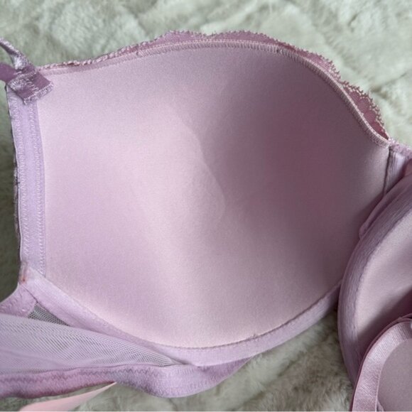 Victoria's Secret | Lilac Leopard Sexy Tee Lined Demi Bra | Size 36DD - Picture 8 of 12